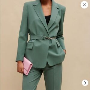 Maje Green Tailored Blazer size XL